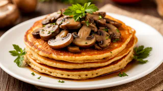 Так готовили еще наши бабушки, а потом рецепт забыли: такие вкусные оладушки с грибами, можно съесть целую гору и захочется еще