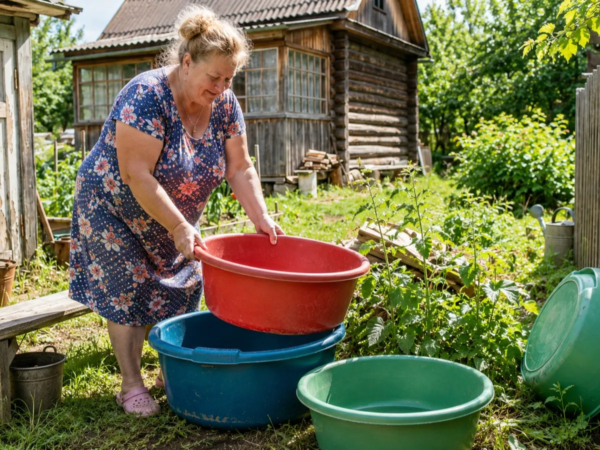 Скупаю на Авито обычные пластиковые тазы — но не для стирки: соседи смеялись, пока не увидели мой дачный гаджет