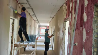 В Башмаковской райбольнице приступили к чистовой отделке третьего этажа терапевтического корпуса