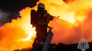 В Никольске пожар на ул. Анохина уничтожил хозпостройку