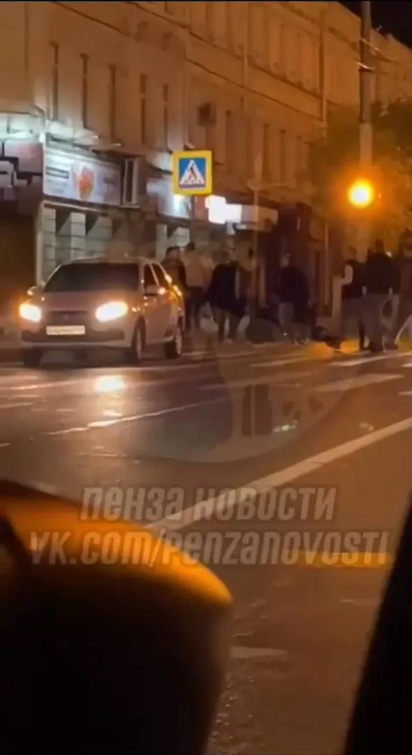 В Пензе на улице Московской произошла массовая драка