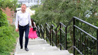 Лестница на улице Красной в Пензе преобразилась