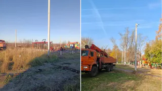 На спортивной площадке по улице Вадинской в Пензе завершили обустройство освещения