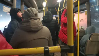 В Терновке в салоне общественного транспорта упала пожилая женщина