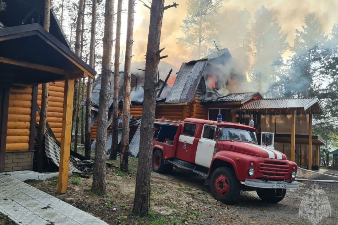 Под Пензой сгорел садовый дом
