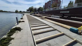 В Пензе на набережной Суры готовят площадку к Дню города и Неделе моды