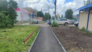 В поселке Колышлей обновили тротуары на главных улицах