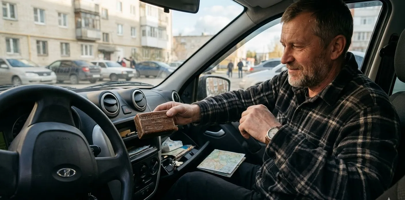 Зачем бывалые водители хранят обычное хозяйственное мыло в машине: 6 хитростей его применения в пути