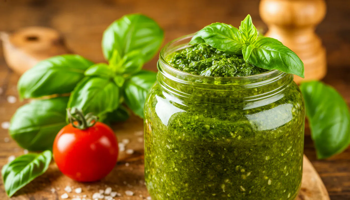 Обалденный базиликовый соус на зиму. Вкусно к мясу или просто намазать на хлеб - закрываю сразу 10 баночек