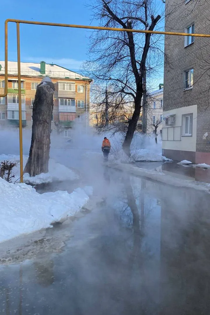 В Пензе на улице Калинина из-за аварии несколько домов остались без тепла
