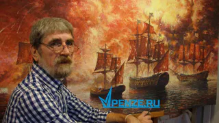 Вдова пензенского художника-мариниста Александра Заикина передала в дар Никольскому храму книгу «Время, море, корабли»