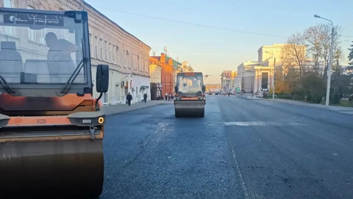 В Пензе завершили ремонт дороги на улице Бакунина