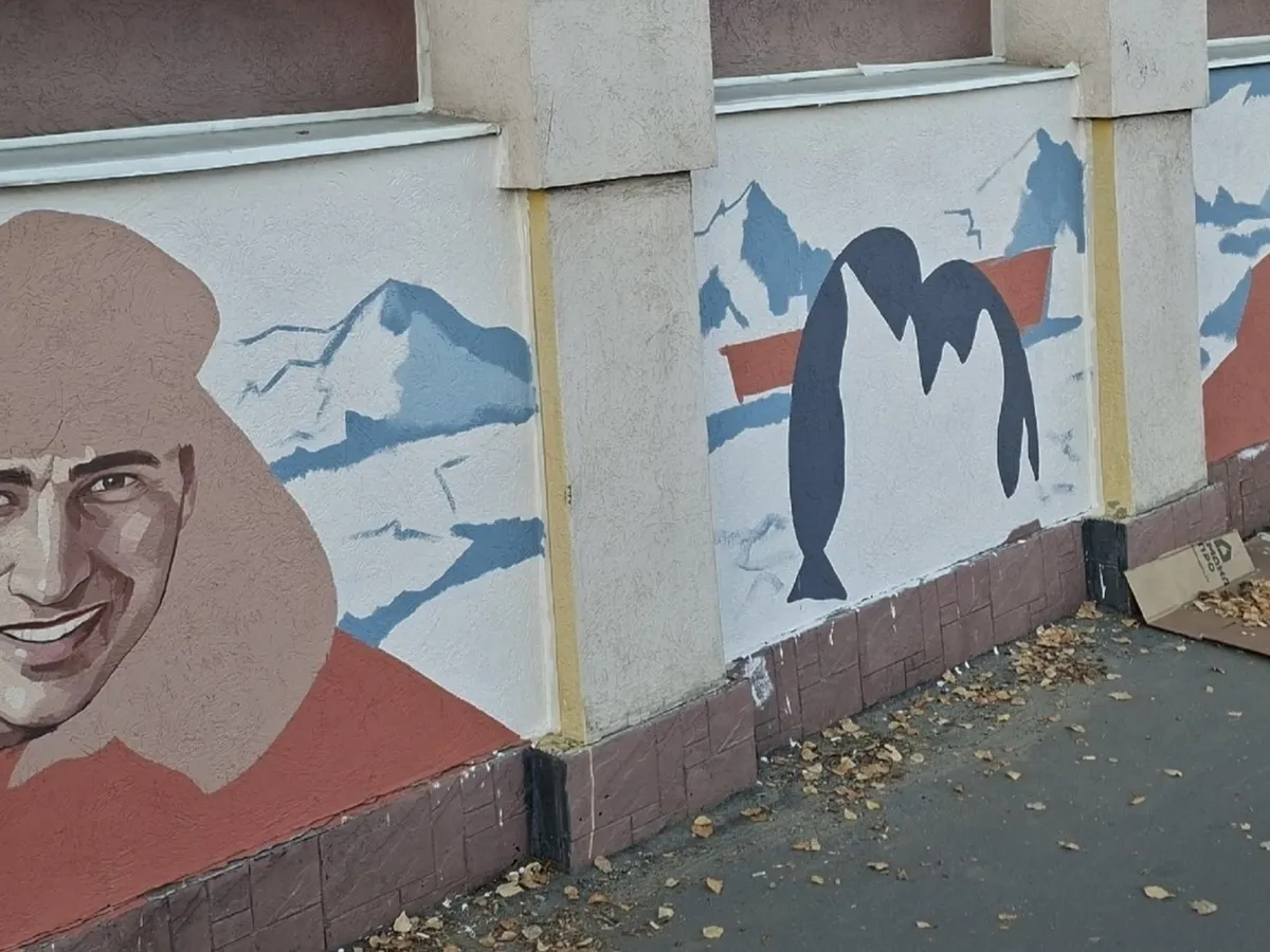 В Пензе рисуют мурал в честь земляков-полярников: эскиз победил на всероссийском конкурсе
