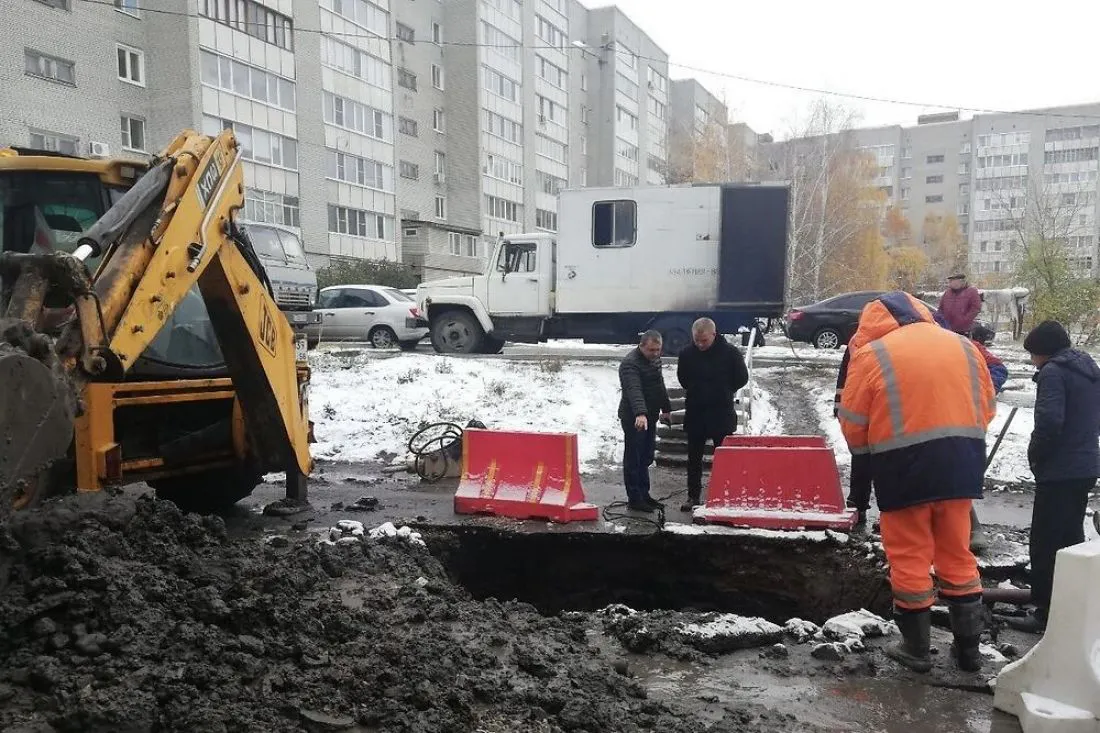 В Пензе произошла авария на водопроводе в районе Севера