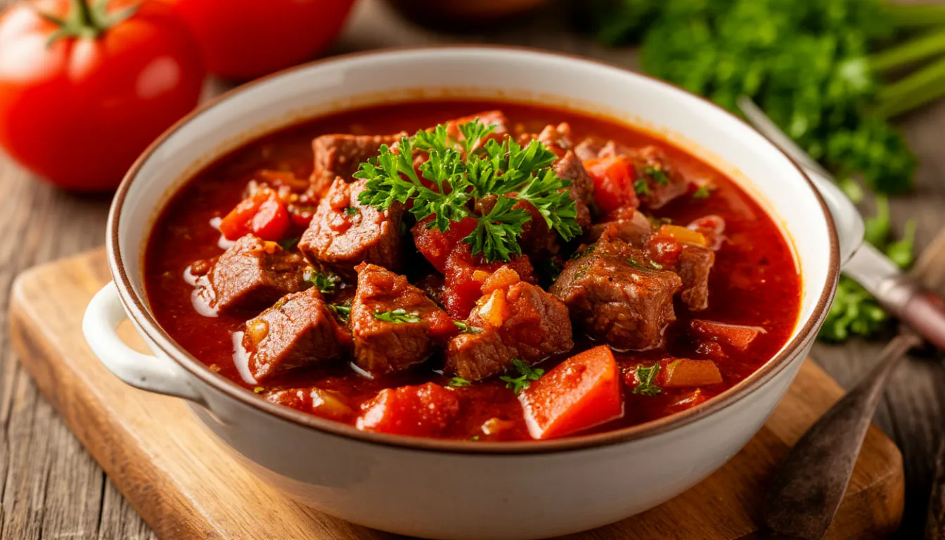 Как правильно тушить Гуляш, чтобы мясо было нежное и мягкое, а не сухое и жилистое - делюсь секретом